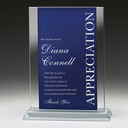 Pledge Blue Crystal Award