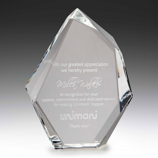 Famous Glass Mountain Award 30mm Thick