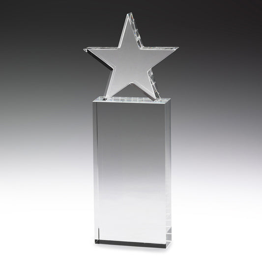 Crystal Star Award 30mm Thick