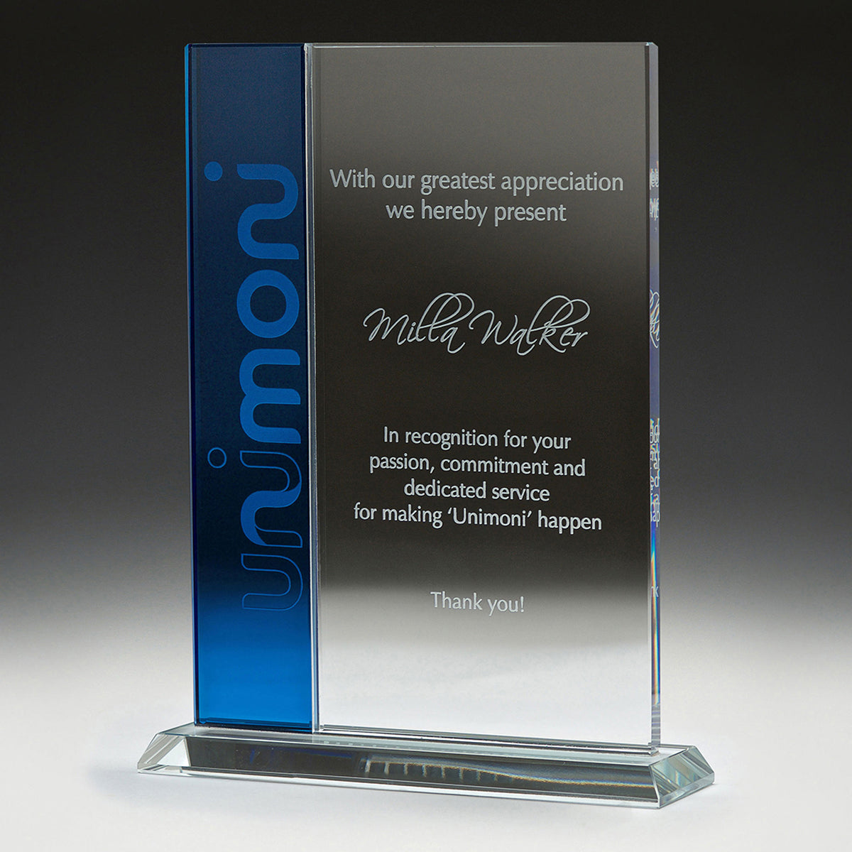 Vision Glass Award 10mm Thick