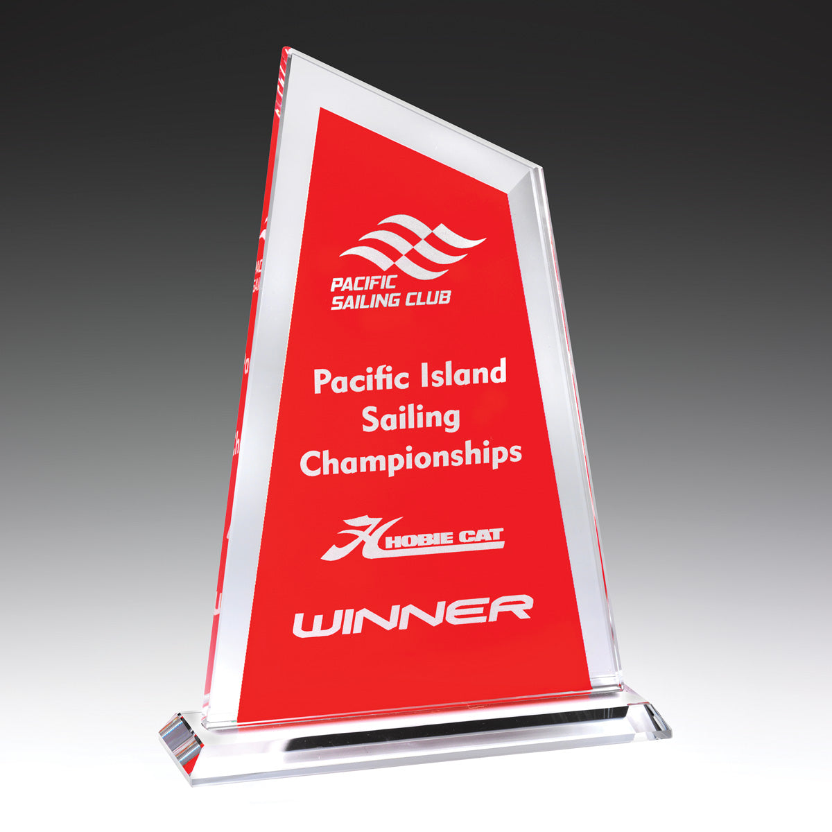 Ultra Red Glass Award 10mm Thick