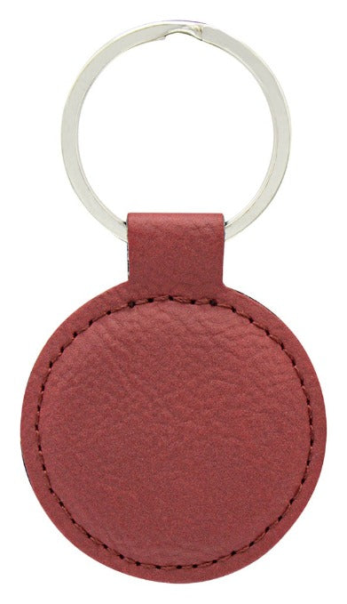 Rose Leather Keyring