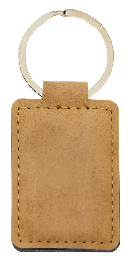 Tan Leather Keyring