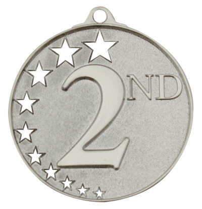 Second Place Stars Medal Silver