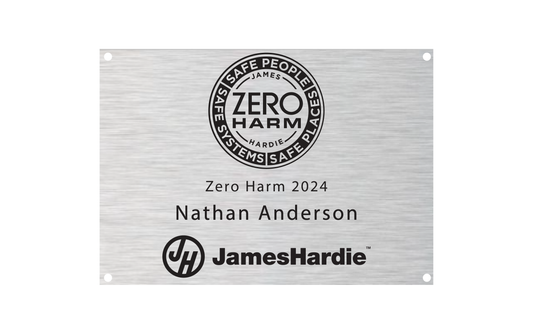 Stainless Steel Plaque Silver 297 x 420mm