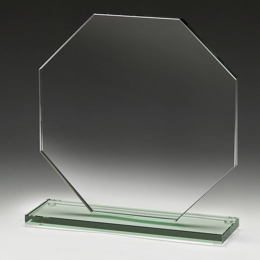 Broad Octagon Jade Glass 10mm Thick