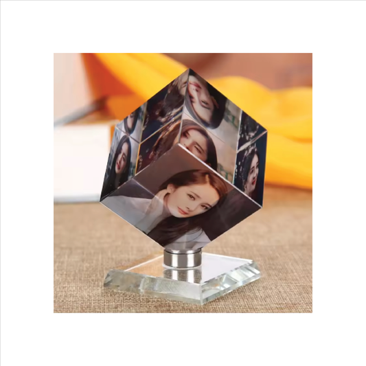 Crystal Cube Paper Weight