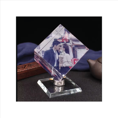 Crystal Cube Paper Weight