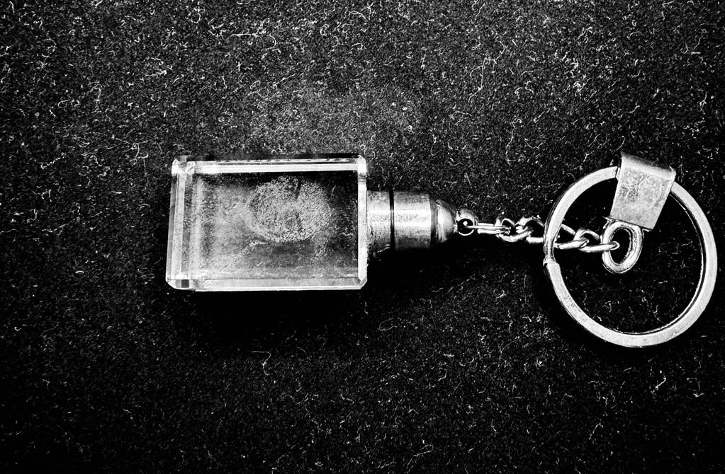 Personalized Glass Keyring